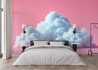 Isolated cloud graphic Wall mural