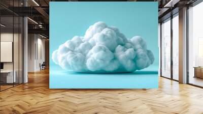 Isolated cloud graphic Wall mural