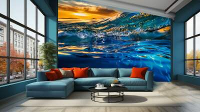 Ocean waves and swells Wall mural