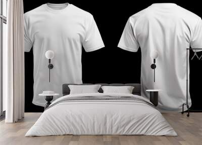 white t-shirt, isolated Wall mural