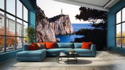 Cape Lefkatas Lighthouse Wall mural