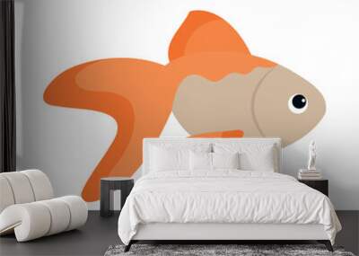 goldfish icon isolated Wall mural