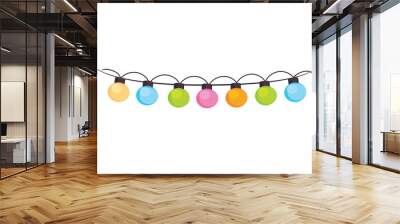 light bulb garland Wall mural