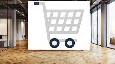 shopping cart icon Wall mural