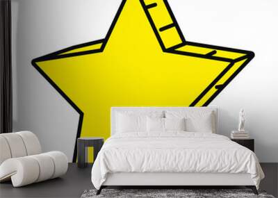 star shape icon vector design Wall mural