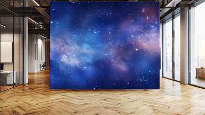 colorful nebula space galaxy background. abstract star night cosmos wallpaper. mysterious universe. magic heaven, fantasy, science astronomy concept.  - generative ai Wall mural