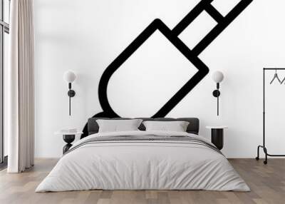 Audio Jack Icon Wall mural