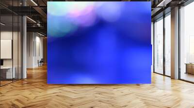 Abstract blue and multicolor light leak shine overlay background Wall mural