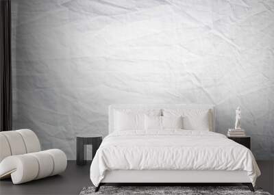 white wrinkled fabric texture Wall mural