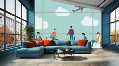 Business people travel Wall mural