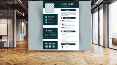 CV design For you job application Wall mural