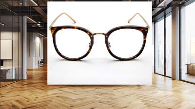 Glasses still life photography white background Wall mural