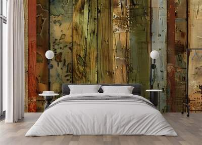 old wood texture Wall mural