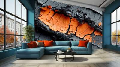  two contrasting colors blend on a textured surface Wall mural