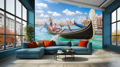 Gondola on Canal Grande in Venice, Italy Wall mural