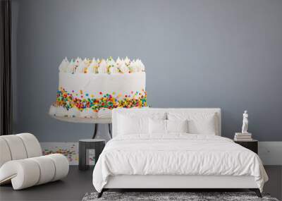 Birthday Cake with Sprinkles Wall mural