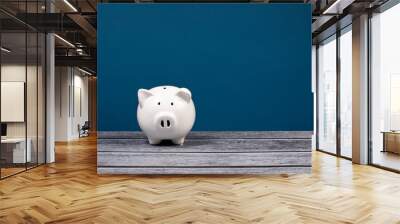 White Piggy Bank Wall mural