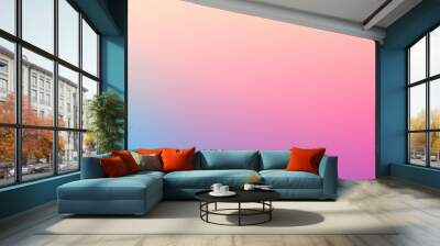 Colorful Gradient Background   in Pastel Pink, Orange, Blue, Purple, and Green.  Wall mural