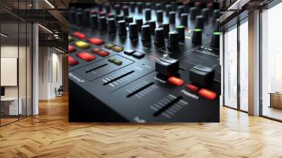 DJ mixer control panel equalizer Wall mural