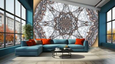 3d effect - abstract octagonal circle graphic Wall mural