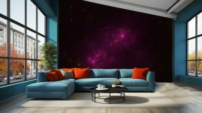 3d effect - abstract space scene Wall mural