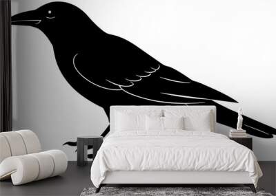  crow ,  bluebird and svg file Wall mural