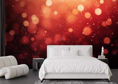 Sparkling glitter details creating a festive atmosphere during Christmas celebrations Wall mural