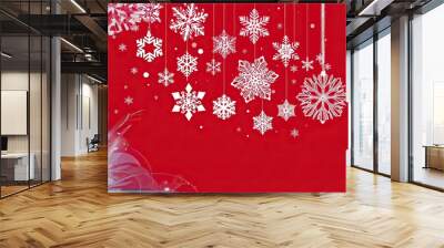  christmas backdrop red Wall mural