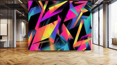 Abstract Pattern with Sharp Angular Shapes Wall mural