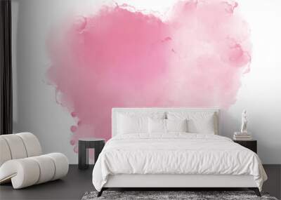 Pink water Elements with no background Wall mural