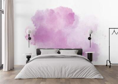 purple abstract watercolor background and s Wall mural