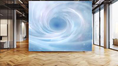 Glittering Particle Swirl - Water, Ice, Snow, Abstract Background Wall mural