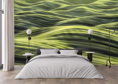 Hills in the early morning, tranquil and beautiful natural scenery Wall mural