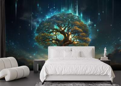 World environment day concept ecology protection environment, environmental protection background Wall mural