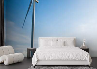 eco power, wind turbines Wall mural