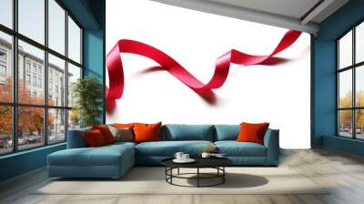 Ribbon Curve on the white background  Wall mural