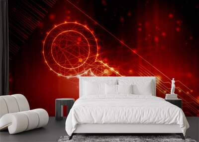 2d rendering Search concept - Lens Wall mural