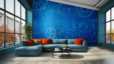 Digital Abstract business background Wall mural