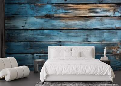 Painted wood plank texture created with a generative ai technology Wall mural