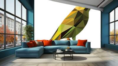 low poly bird vector Wall mural