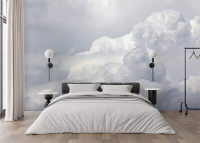 blue sky with clouds Wall mural