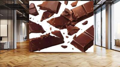 cracked chocolate bar Wall mural