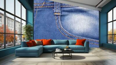 Jeans texture background Wall mural