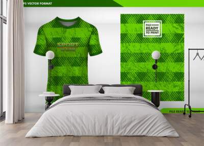 Jersey mockup design template, Zig zag texture, splash design, grunge texture, t-shirt sport Soccer  for football club. jersey team, racing, cycling, Running, gaming, Casual, Futsal, Badminton Wall mural