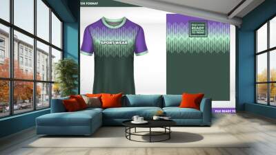 Jersey Simple design t-shirt design concept Illustration, abstract halftone printed V Neck t shirt Volleyball jersey, Football, badminton, Soccer and netball, Sport uniform kit Wall mural