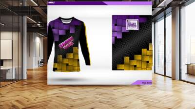 Square halftone bikers jersey team road bike design, Jersey design for cycling, Long sleeve t-shirt sport motorcycle, motocross jersey, abstract pattern design for sport team jersey, team uniform	 Wall mural