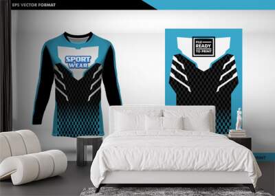 Team Angeler design, Jersey design for cycling, Long sleeve t-shirt sport motorcycle, motocross jersey, abstract pattern design for sport team jersey, team uniform Wall mural