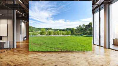 landscape of horse ranch Wall mural