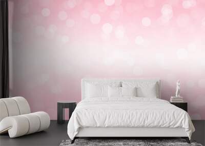 Abstract Blurred pink tone lights background. Wall mural