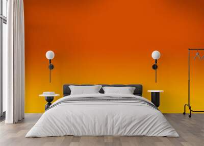 orange color with shade background Wall mural